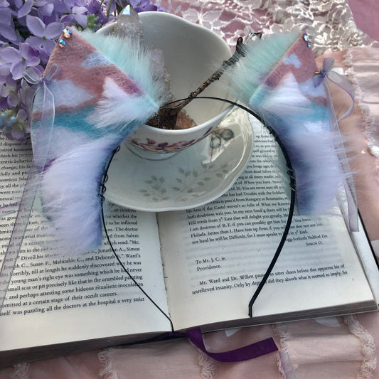Baby Blue ‘Pastel Skies’ Petite Kitten Ears ✨🌿