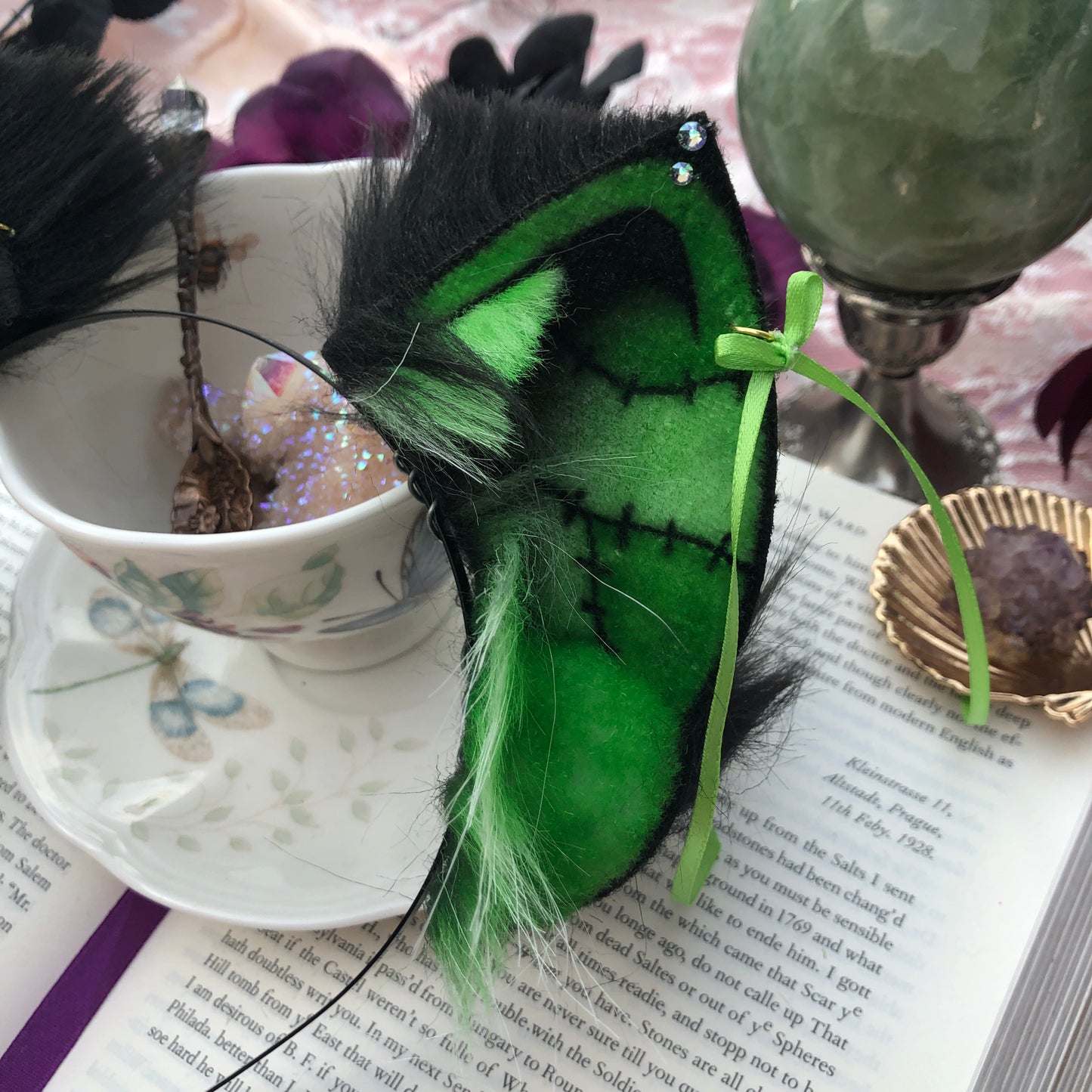 ‘In Stitches’ Petite Kitten Ears✨🌿