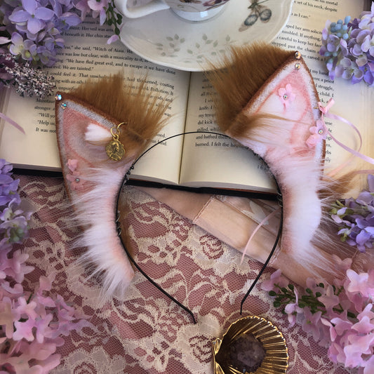 “Adorned in Flowers” Ginger Kitten Ears ✨🌿