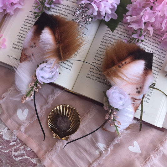 ‘Enchanted Forest’ Fox Ears (Auburn) ✨🌿