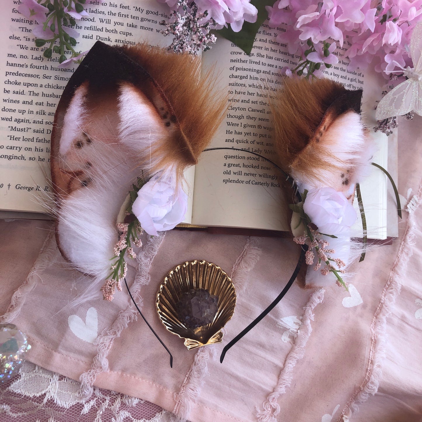 ‘Enchanted Forest’ Fox Ears (Auburn) ✨🌿