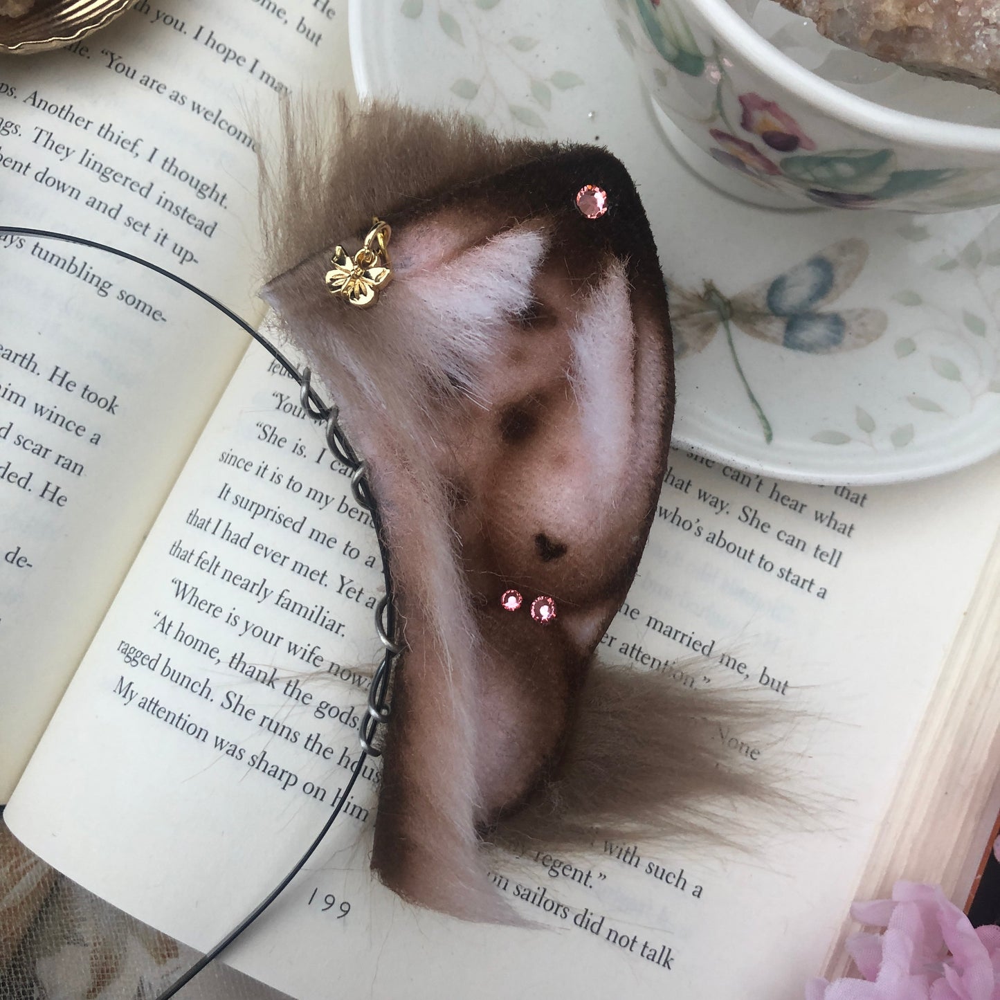 “Dorothea” Freckled Baby Foxkit Ears (Tawny Brown) ✨🍃
