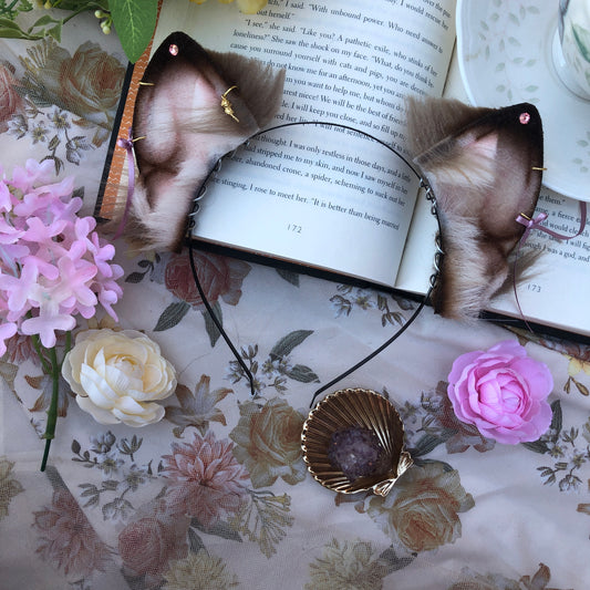 “On A Balcony” Kitten Ears (Wolfy Brown)✨🍃