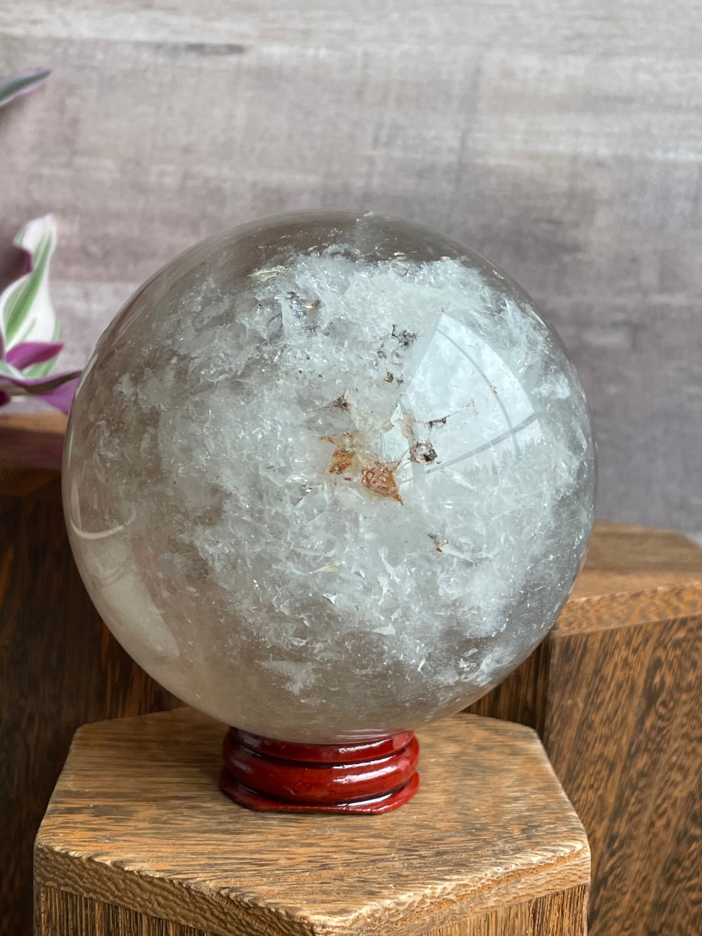 Large Clear Quartz Sphere