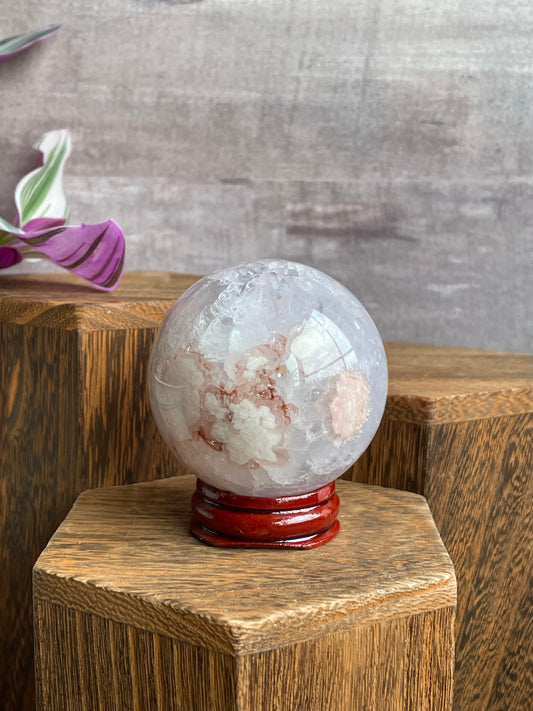 Flower Agate Sphere