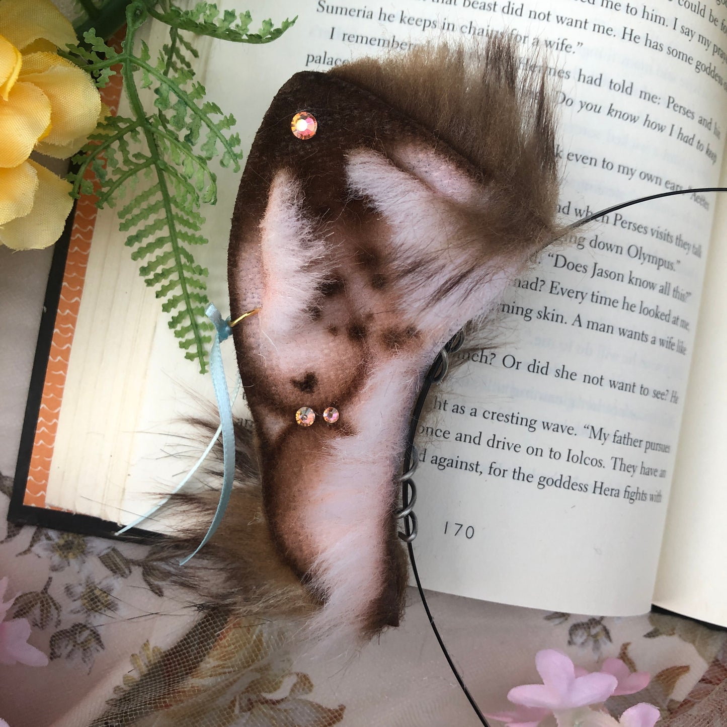 “Stars Around My Scars” Freckled Baby Foxkit Ears (Wolfy Brown)✨🍃