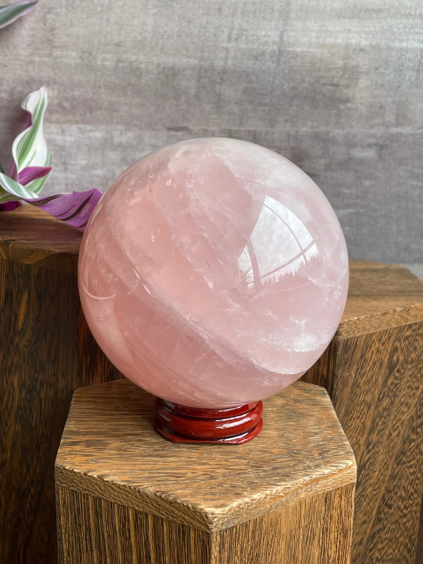 Large Rose Quartz Sphere