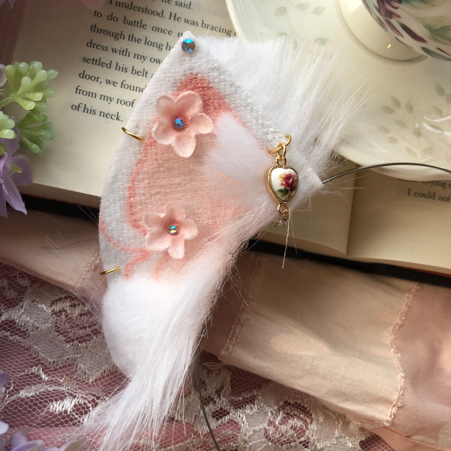 Blush Blossom Petite Kitten Ears ✨🌿