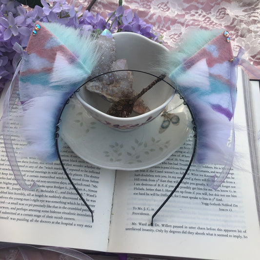 Baby Blue ‘Pastel Skies’ Petite Kitten Ears ✨🌿