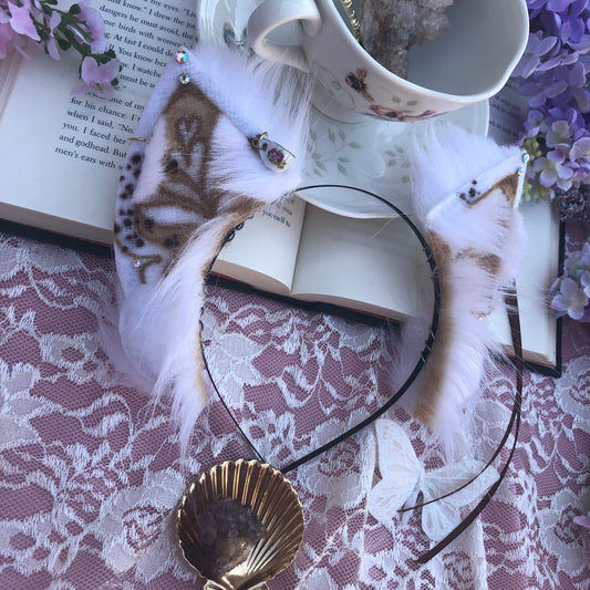 “White Chocolate Mocha” Fox Kit Ears for Gabrielle✨🌿