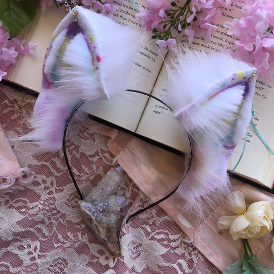 ‘Speckled Holographic’ Fox Ears ✨🌿