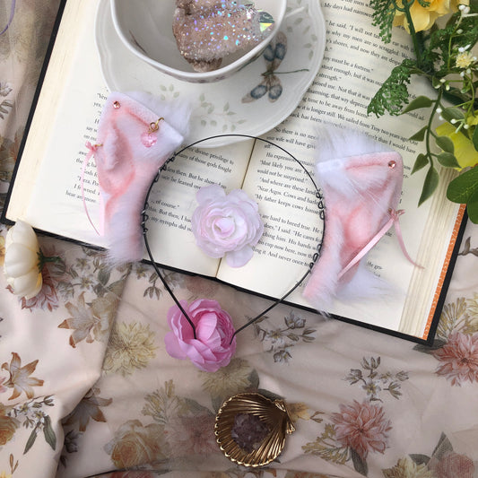 “New Skies” Baby Foxkit Ears (White) ✨🍃