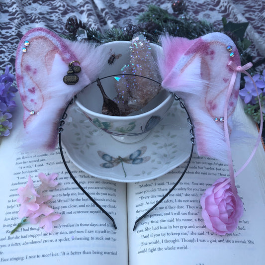 “Cornelia” Vintage Rose Frenchie Pup Ears ✨🍃