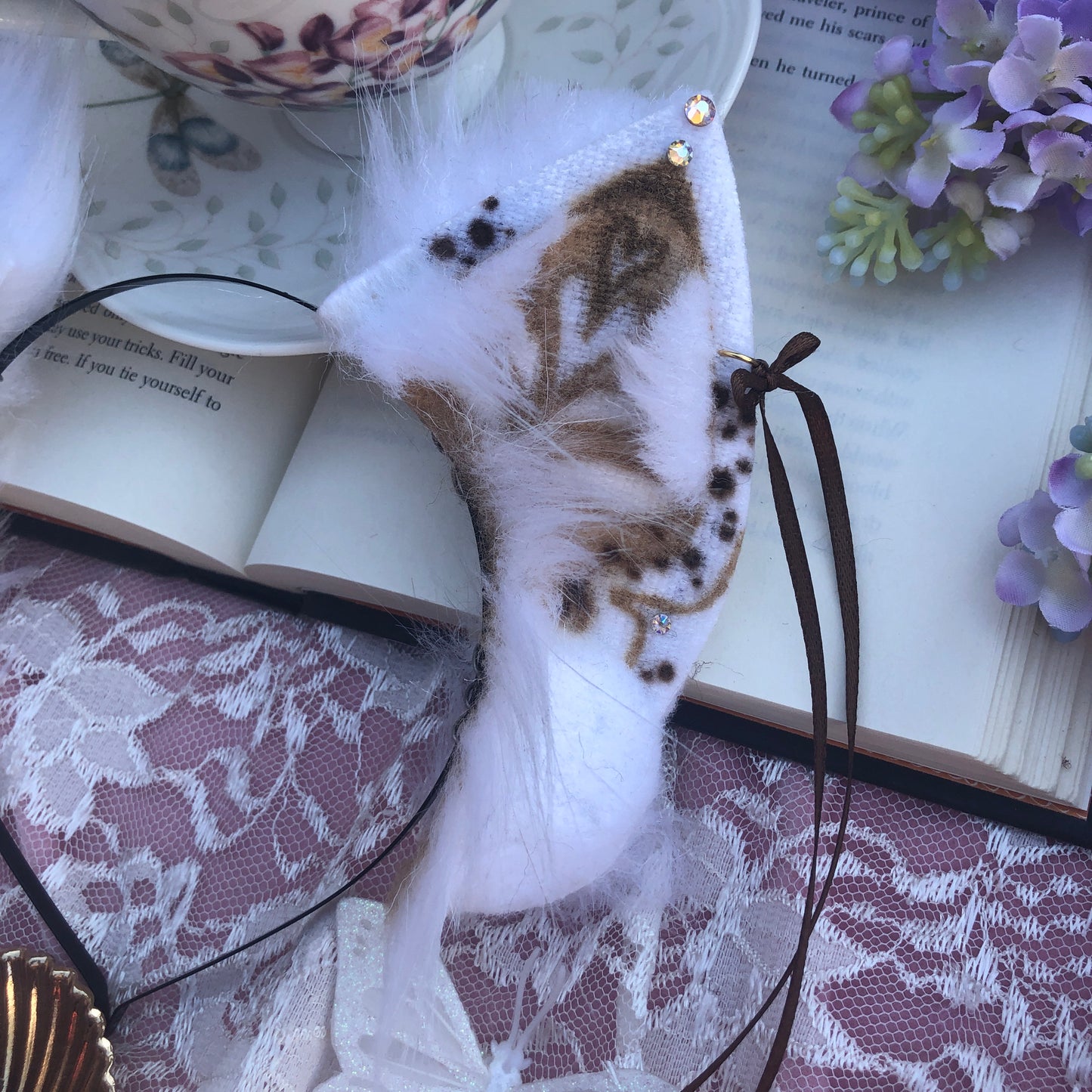 “White Chocolate Mocha” Fox Kit Ears for Gabrielle✨🌿