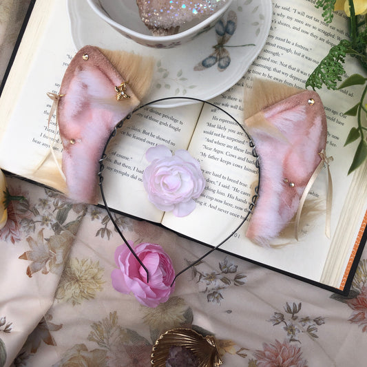 “Sweet Honeybee” Wolf Pup Ears (Blonde) ✨🍃