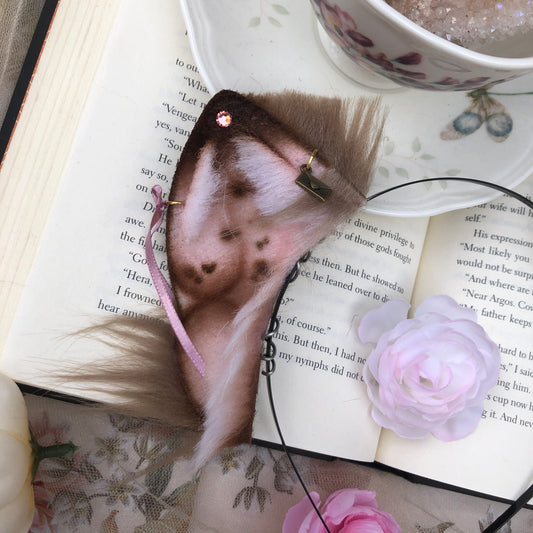 “Dorothea” Freckled Baby Foxkit Ears (Tawny Brown) ✨🍃