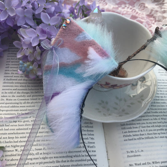 Baby Blue ‘Pastel Skies’ Petite Kitten Ears ✨🌿