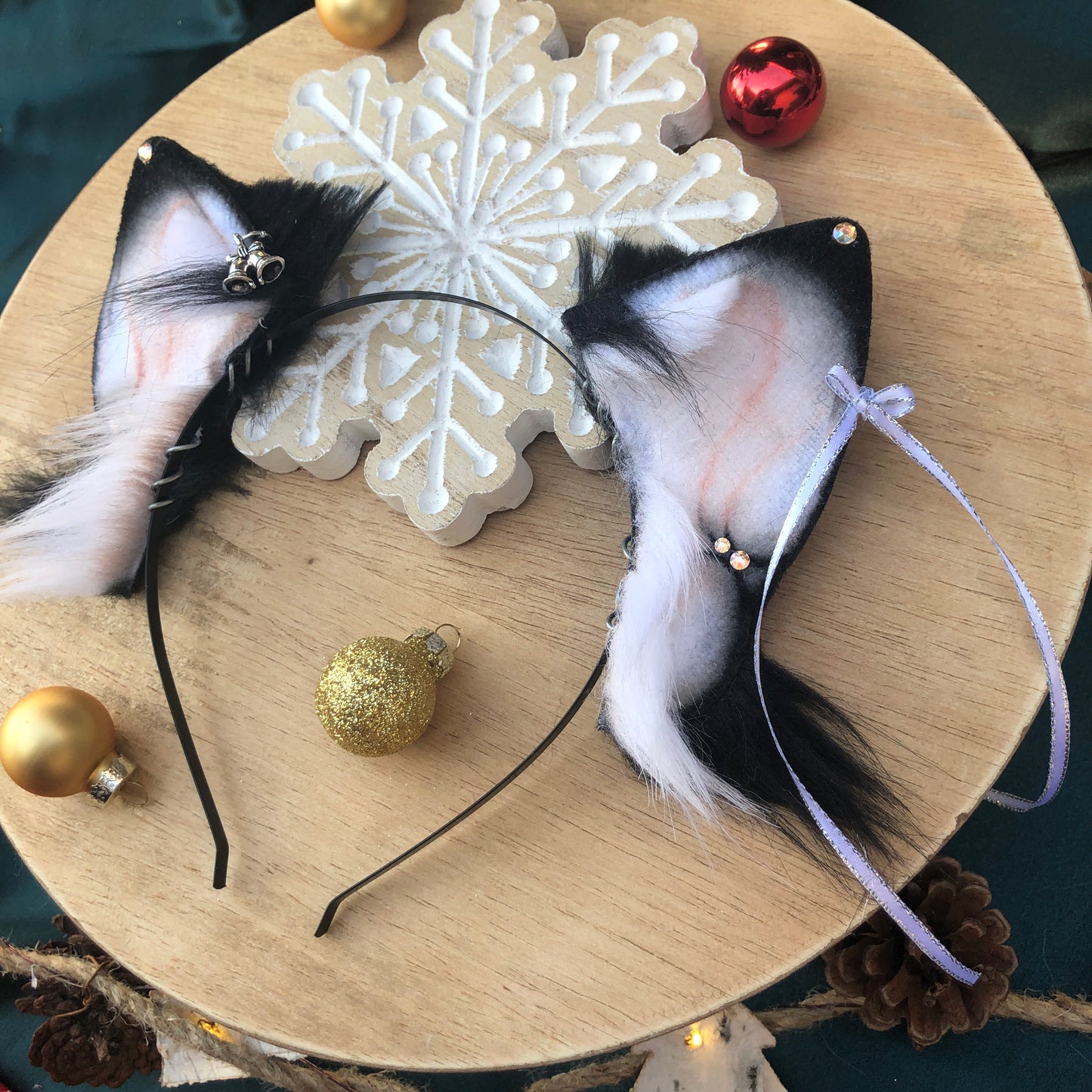 Tuxedo Small Feline Ears ✨🌿