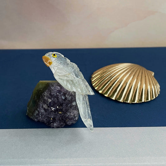 Clear Quartz Tropical Bird
