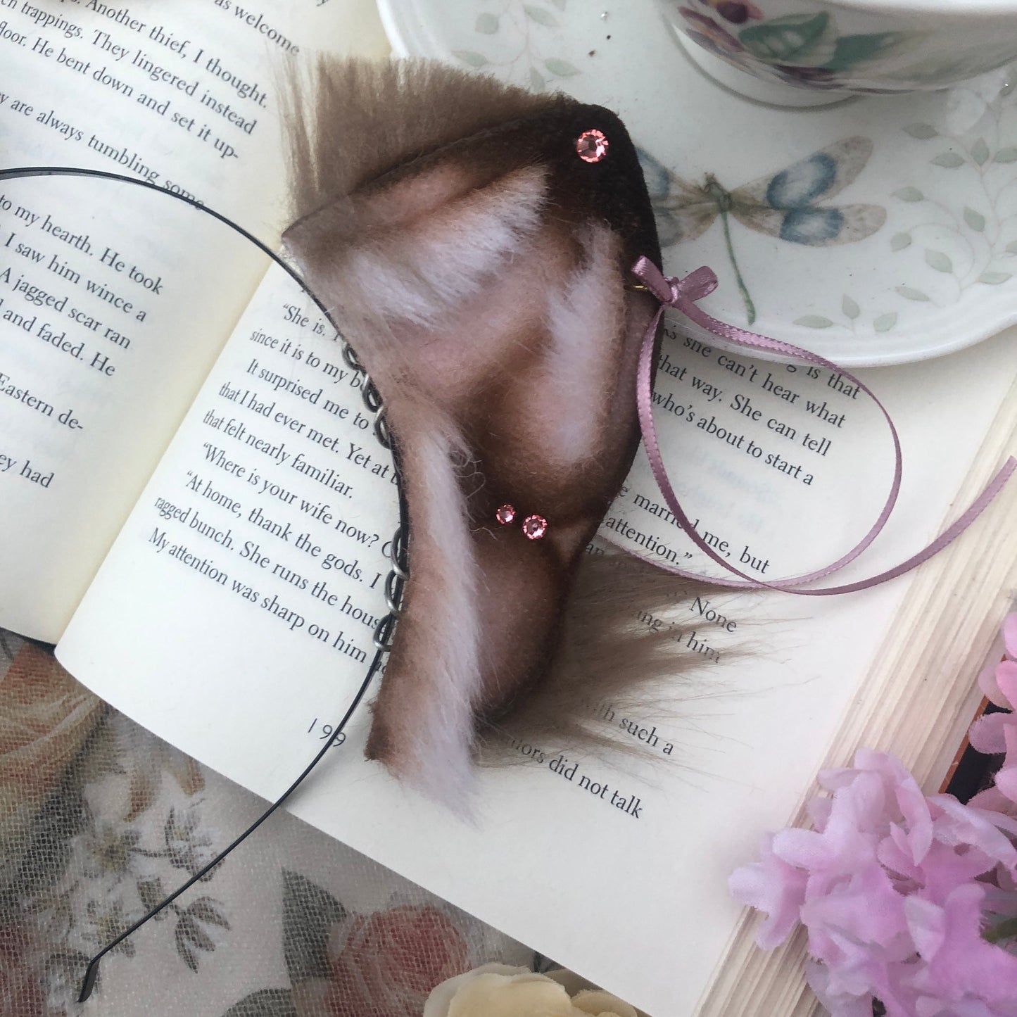 “Dorothea” Baby Foxkit Ears (Tawny Brown) ✨🍃