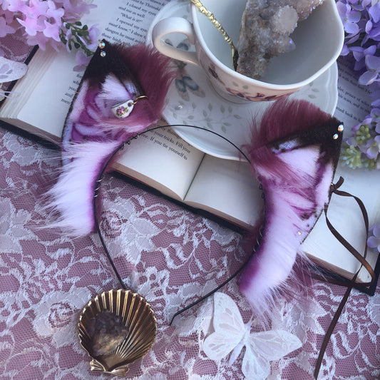 “Raspberry Mocha” Fox Kit Ears for Amy✨🌿