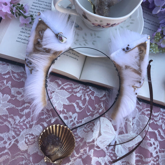 “White Chocolate Mocha” Fox Kit Ears for Gabrielle✨🌿