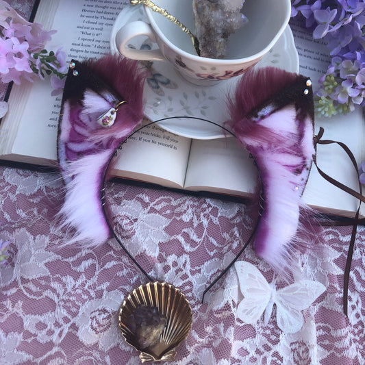 “Raspberry Mocha” Fox Kit Ears for Amy✨🌿