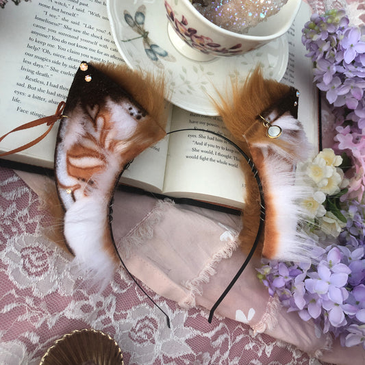 “Pumpkin Spice Latte” Fox Kit Ears ✨🌿