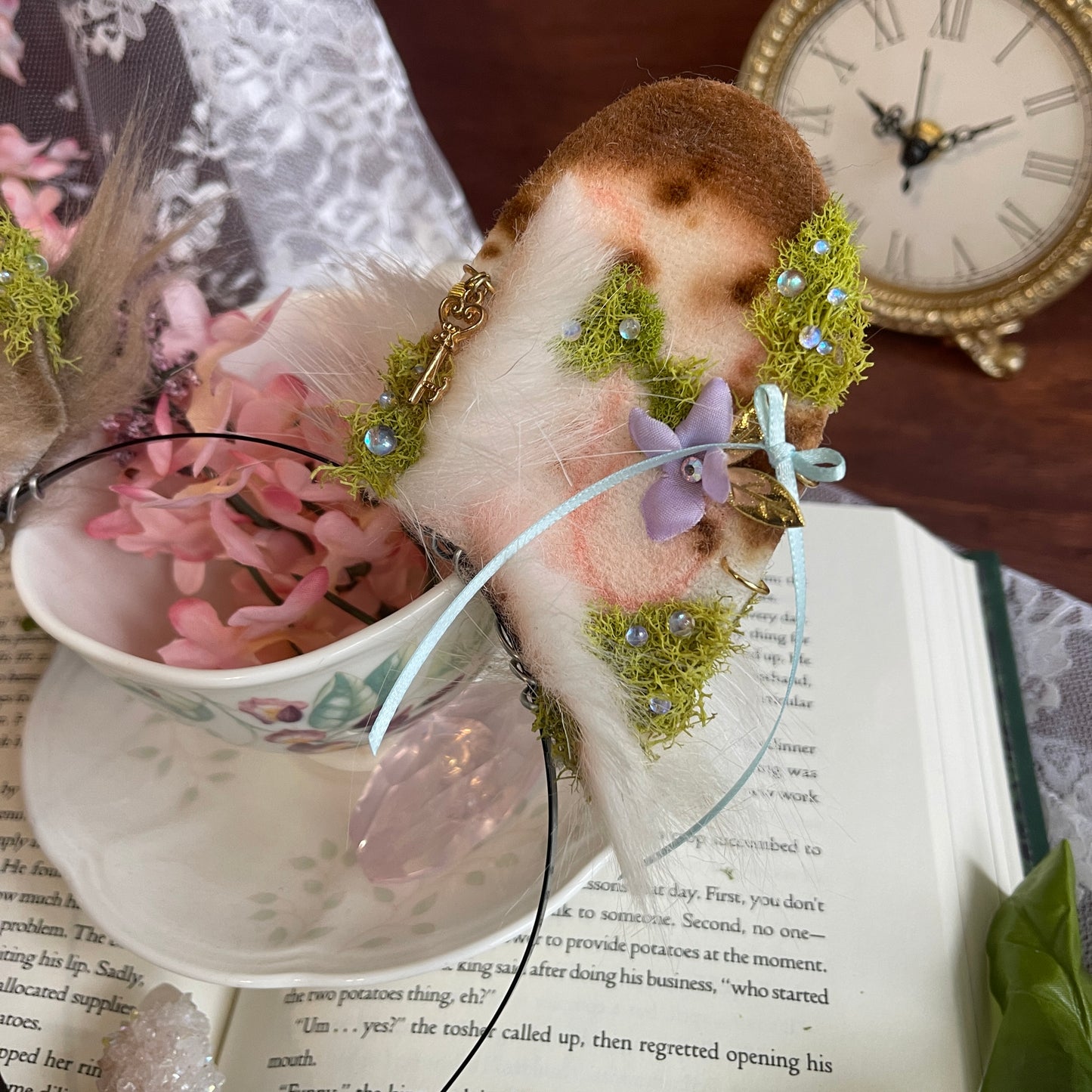 Dewdrop Meadow - Mismatched Brown Bunny Ears ✨🌷
