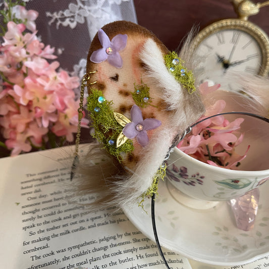 Dewdrop Meadow - Mismatched Brown Bunny Ears ✨🌷
