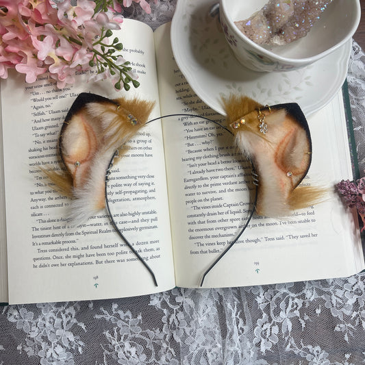 Golden Brown Foxkit Ears ✨🌷