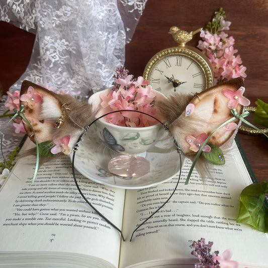 Petal Cascade - Taupe Fawn Ears ✨🌷