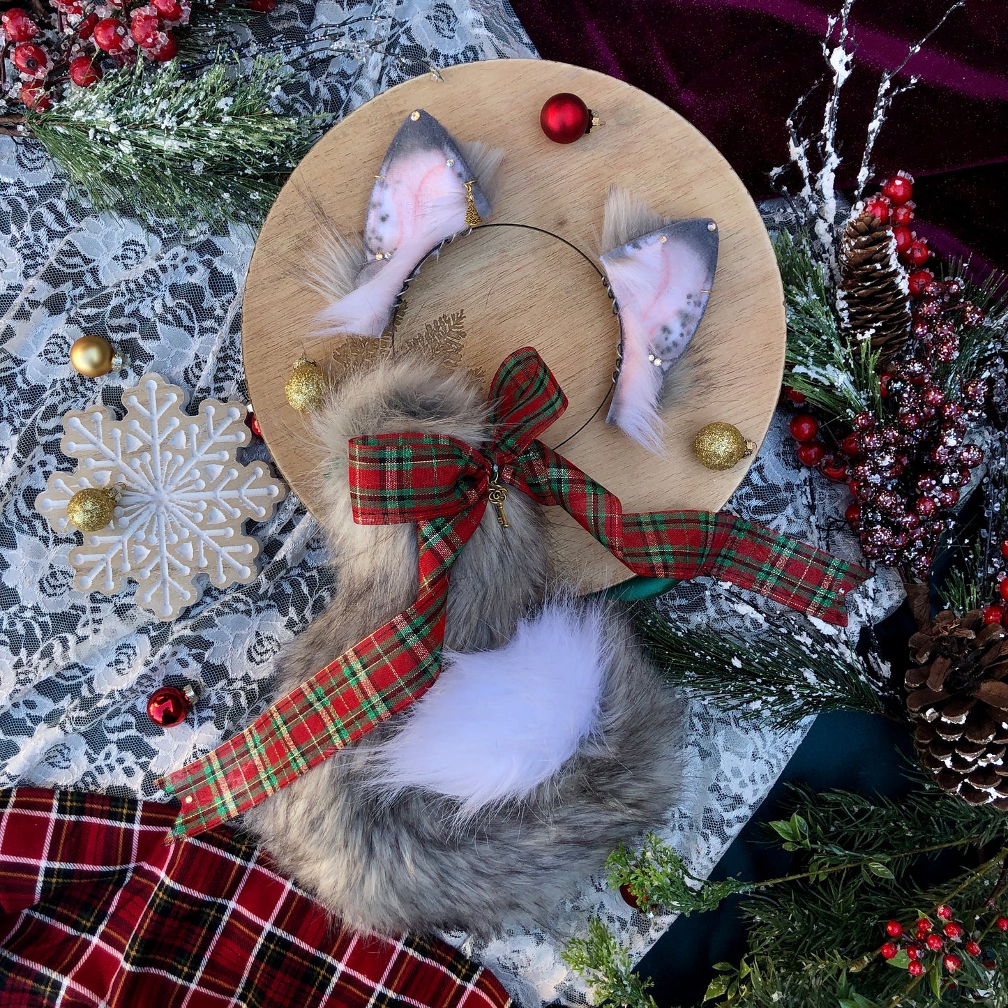 Holiday Grey Kitten Set (AUCTION SET)✨🌿