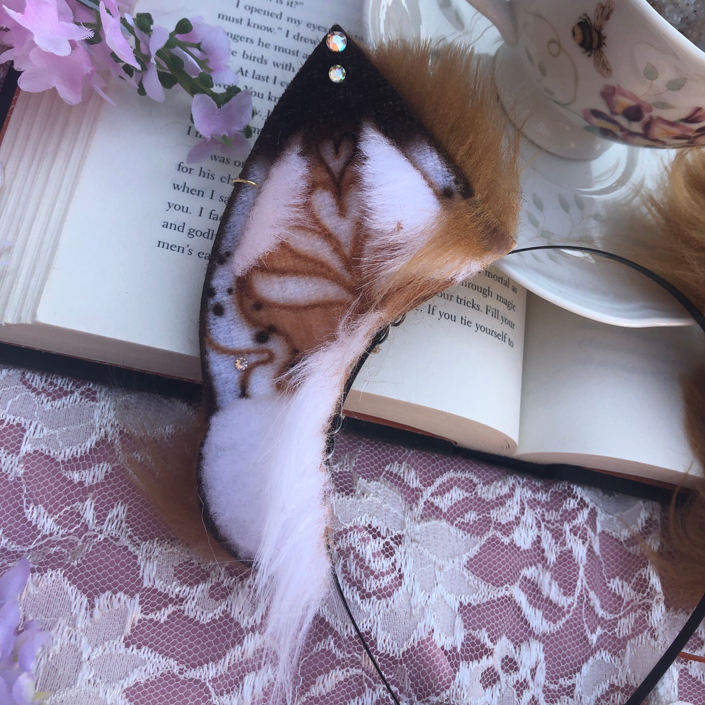 “Pumpkin Spice” Fox Kit Ears for Sunny✨🌿