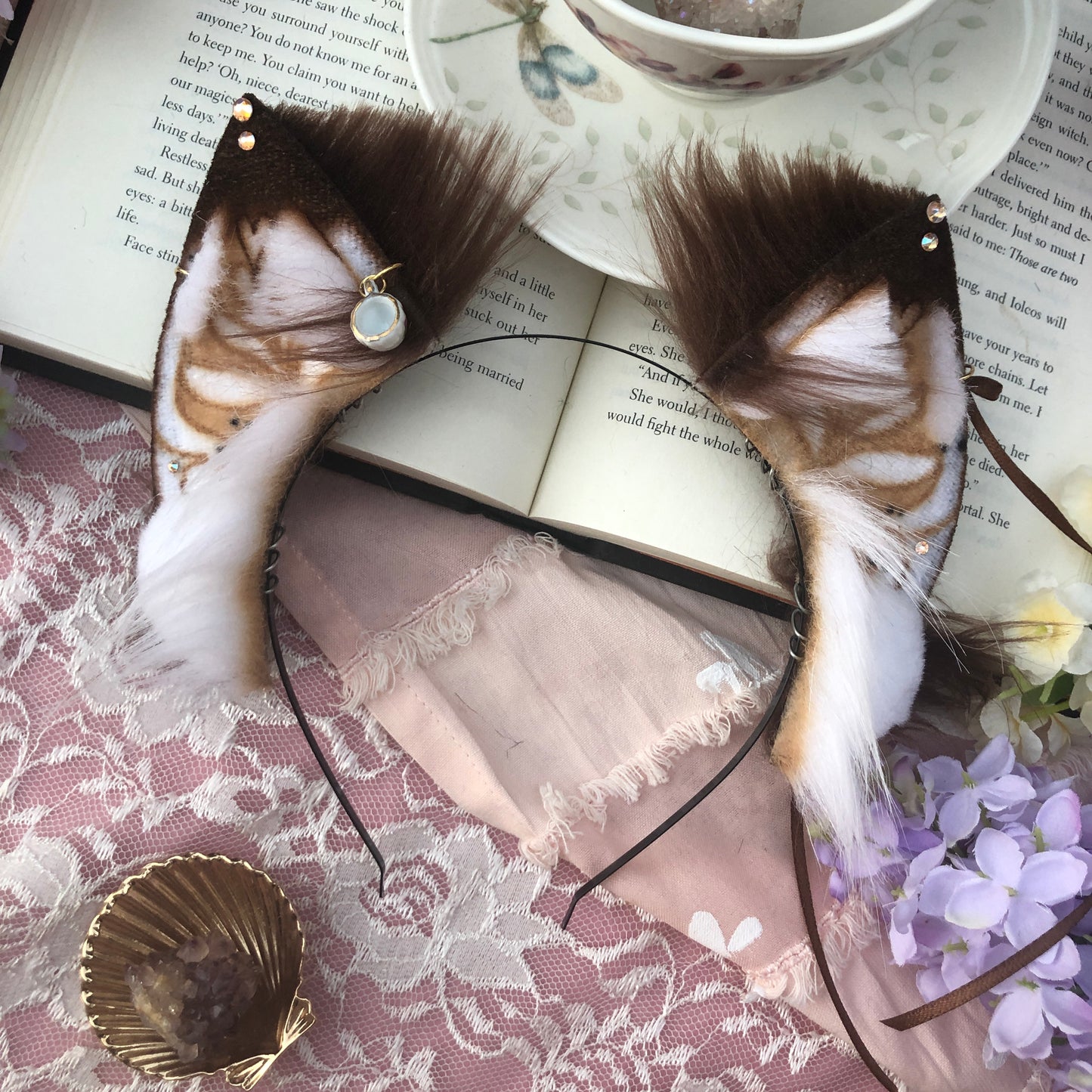 “Café Mocha” Fox Kit Ears ✨🌿