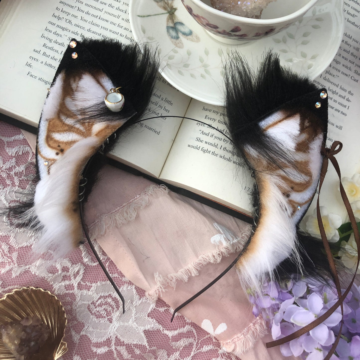 “Cappuccino” Fox Kit Ears ✨🌿