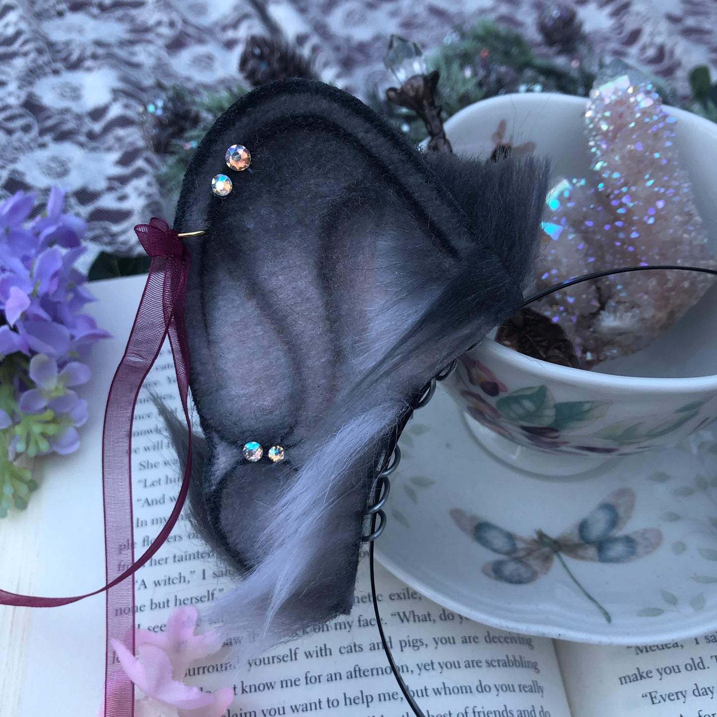 “After Dark” Blue Frenchie Pup Ears ✨🍃