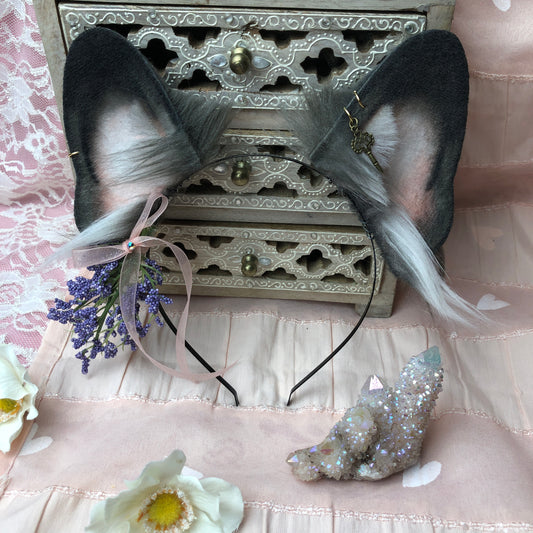 Sweet Lavender Blue Frenchie Ears