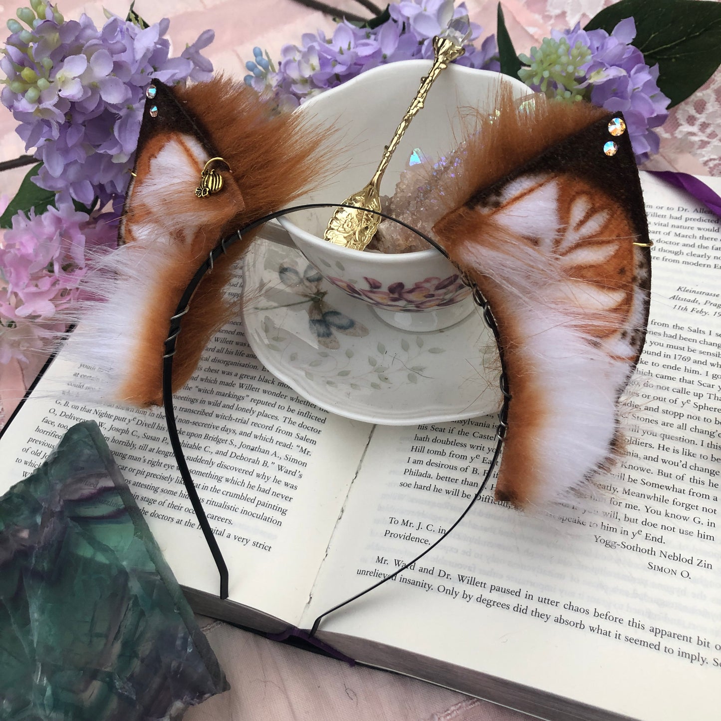 “Pumpkin Spice Latte” Petite Kitten Ears ✨🌿