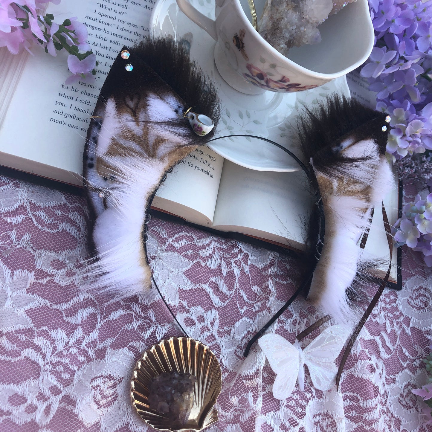 “Café Mocha” Fox Kit Ears for Bunny✨🌿