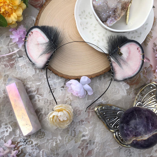 “Close Your Eyes” Rattie Ears (Grey)✨🍃