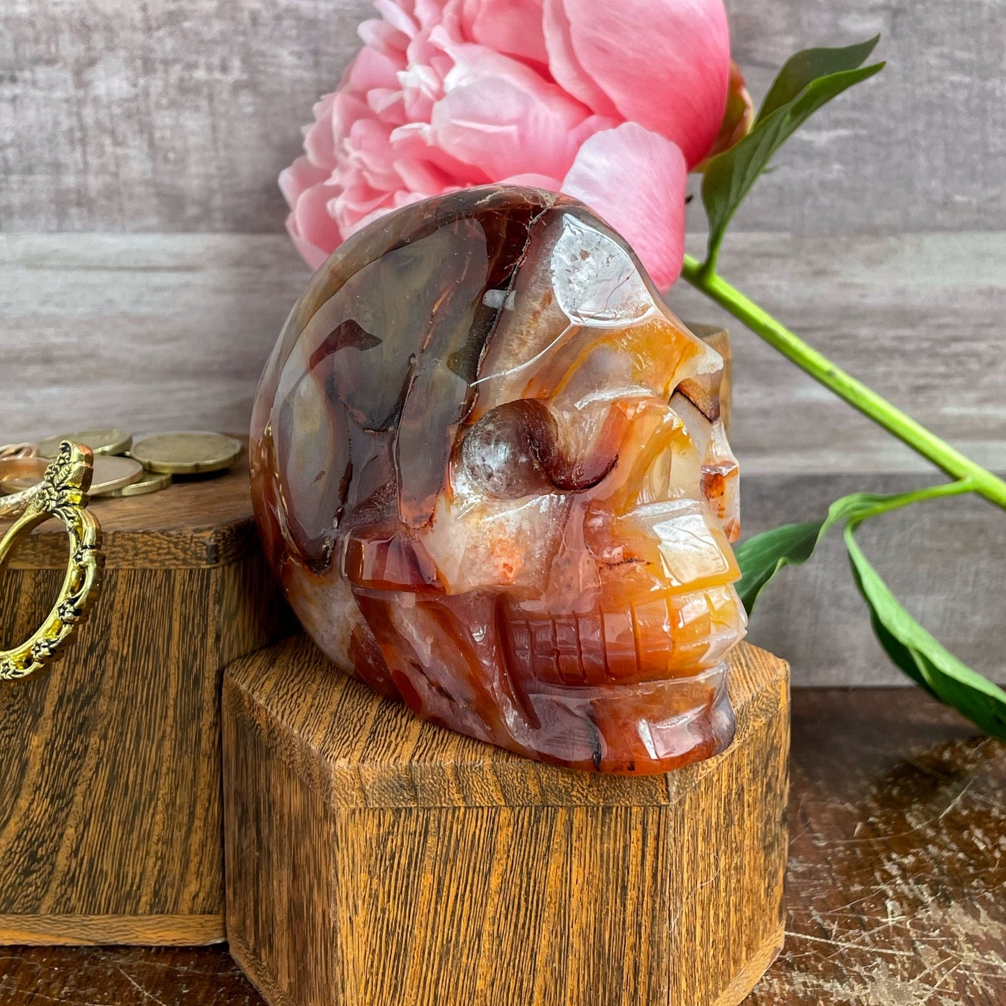 Carnelian Skull