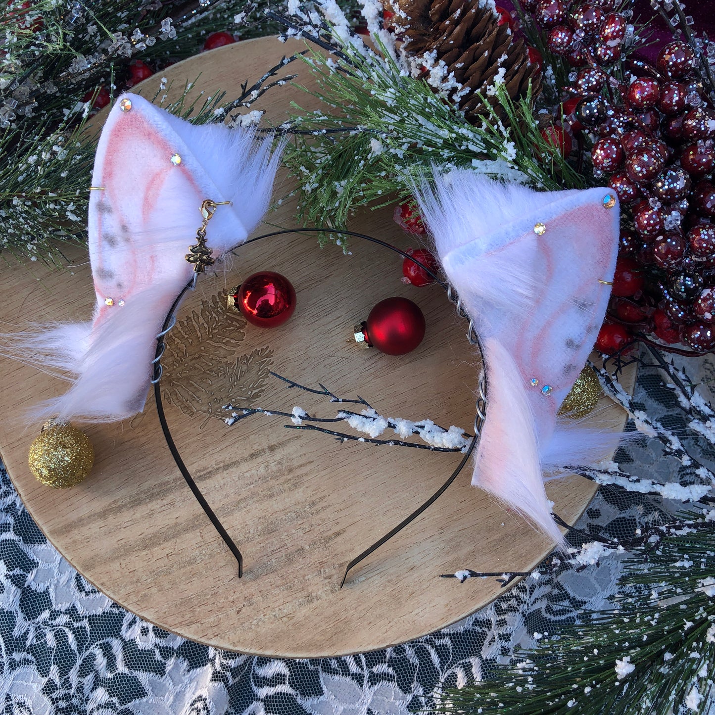 White Small Feline Ears ✨🌿