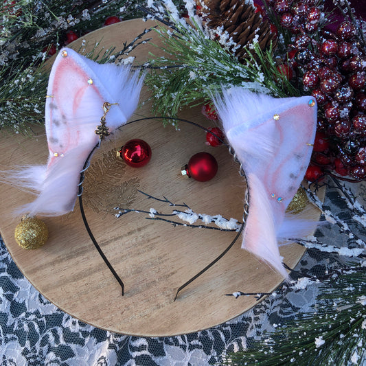 White Small Feline Ears ✨🌿