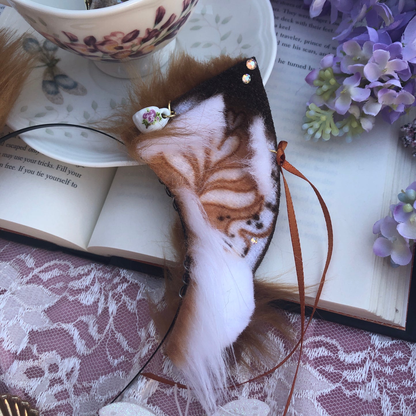 “Pumpkin Spice” Fox Kit Ears for Sunny✨🌿