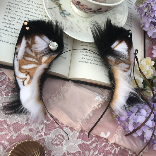 “Cappuccino” Fox Kit Ears ✨🌿