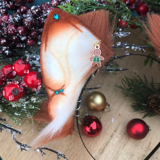 Gingerbread Small Feline Ears ✨🌲