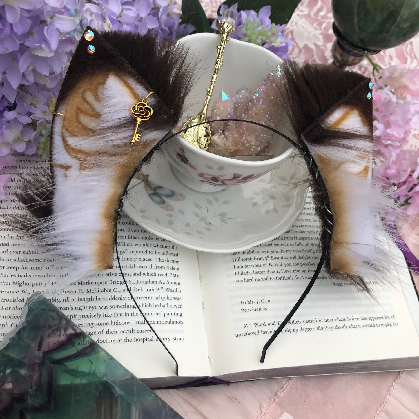 “Café Mocha” Petite Kitten Ears ✨🌿