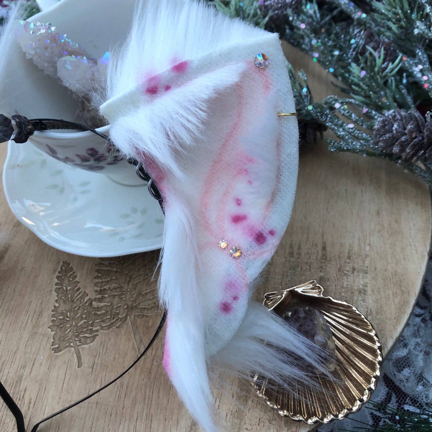 Freckled White Foxkit Ears ✨🌲