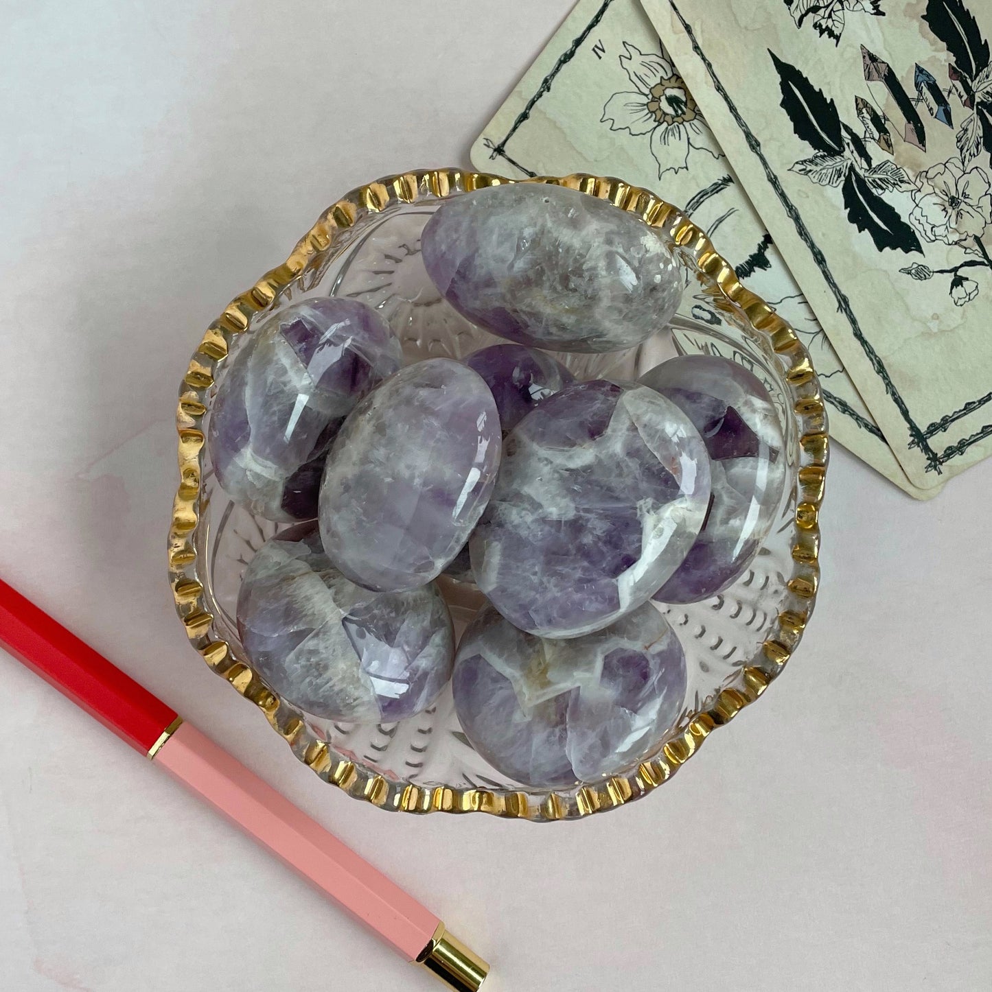 Amethyst Mini Palm Stone